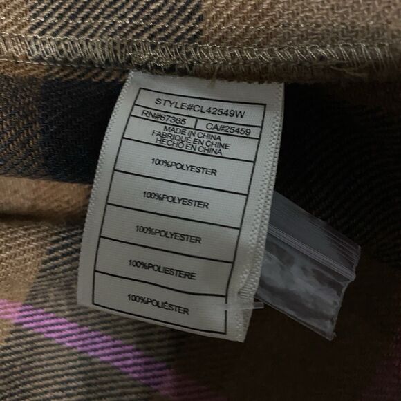 NWOT Steve Madden Shacket Women's M Casual Relaxed Fit Buffalo Plaid Outdoors - Picture 11 of 12